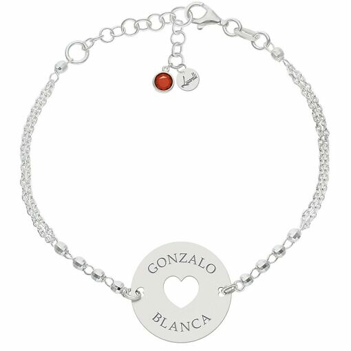 Pulsera Corazón Personalizada Nombres Enamorados Sorprende este San Valentín con Joyas Personalizadas